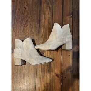 Cole Haan Cream Ankle Boots